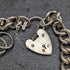 British vintage sterling silver charm bracelet 71g